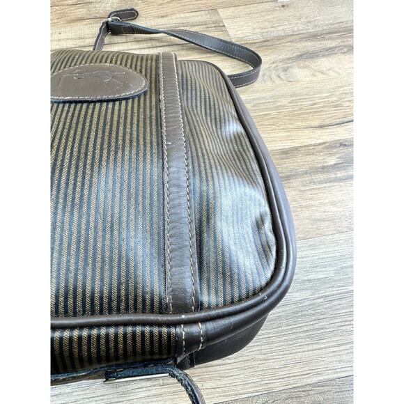 Yves Saint Laurent YSL Shoulder Bag Purse Triangle Logo Vintage - Picture 11 of 13